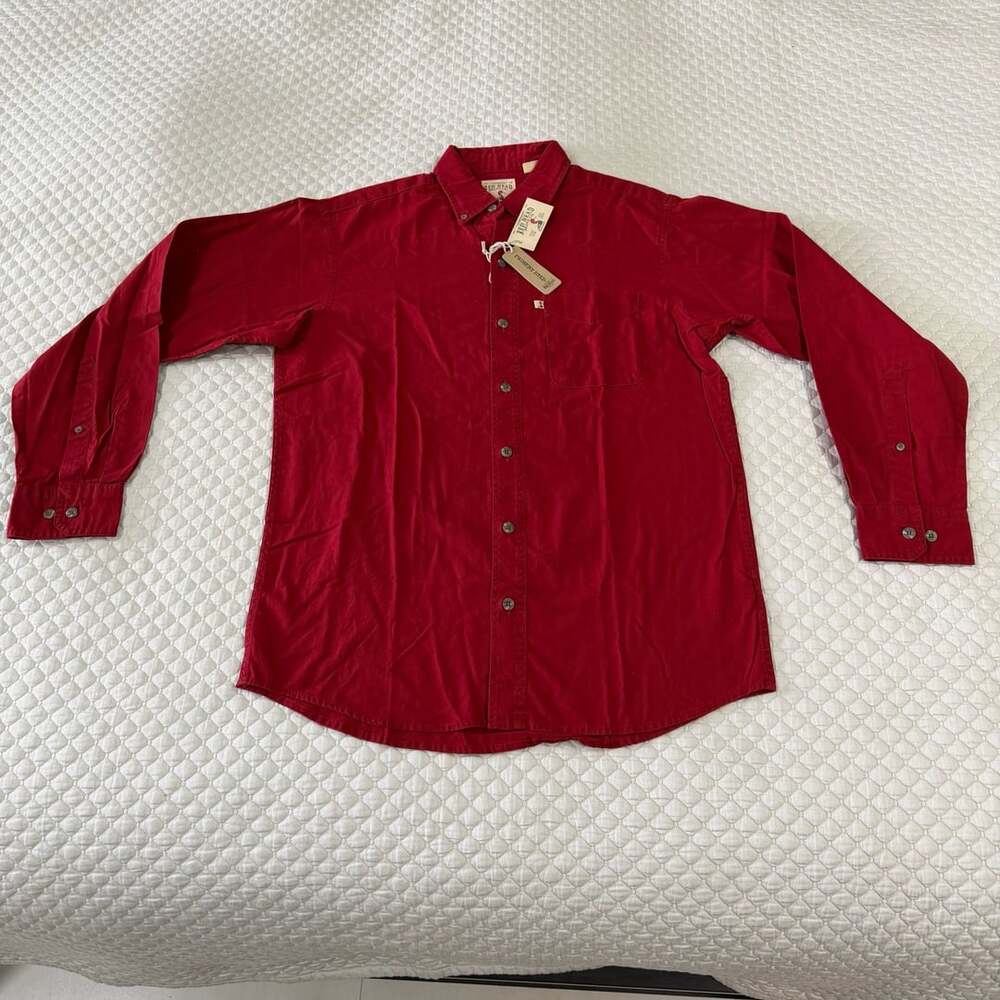 RedHead Brand Co. Red Long Sleeve Button Down Shirt Men's Size M New With Tags
